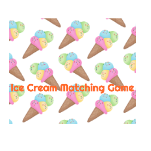 ice cream matching game logo