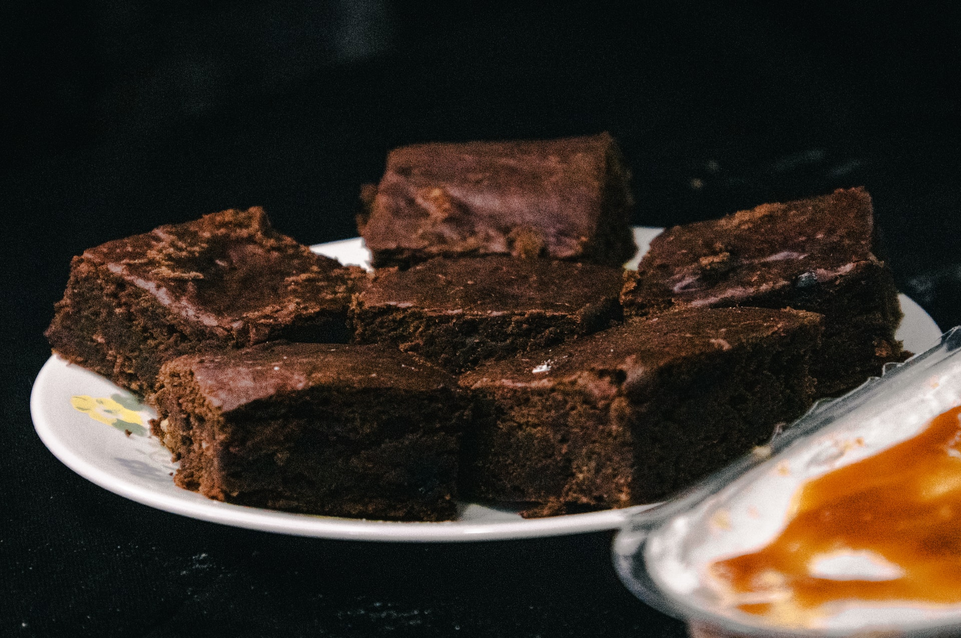 Plate of brownies